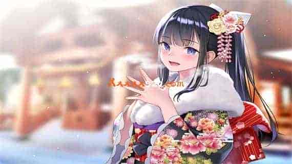 HD-wallpaper-anime-girl-winter-japanese-clothes-kimono-black-hair-snow-anime.jpg 桃音之谜 威力加强版|官方中文|免费分享|