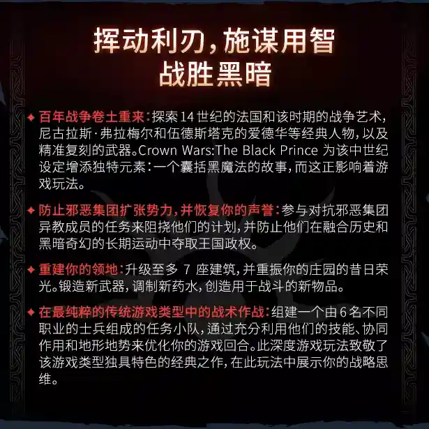 王冠之战 黑王子 Crown Wars The Black Prince|官方中文|NSZ|原版|