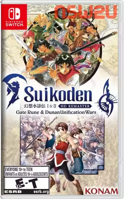 幻想水浒传:1+2 高清重制版Suikoden I & II HD Remaster Gate Rune and Dunan Unification Wars Switch NSP (v1.0.2)中文