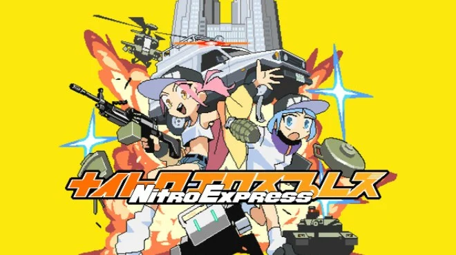 《硝基特快 | Nitro Express | 支持繁简中文》像素少女360°狂射丨东京风末日横版枪战！