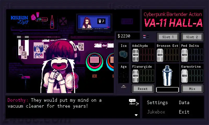 VA-11 HALL-A：赛博朋克酒保行动 | PS4游戏
