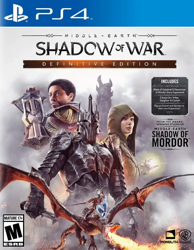 中土世界：战争之影 – 终极版.Middle-earth: Shadow of War – Definitive Edition | PS4游戏