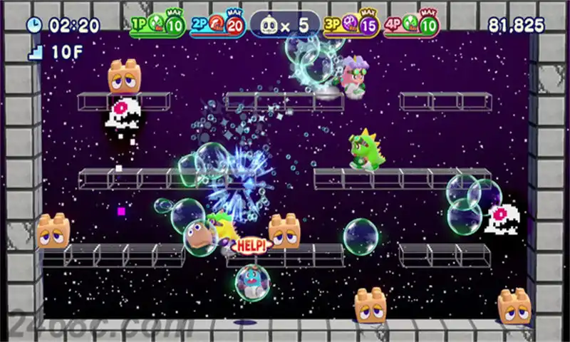 1708273460-4ae1a1b1e44ce79.webp 泡泡龙4:伙伴 – 头骨怪与创意工坊.Bubble Bobble 4 Friends: The Baron Is Back! | PS4游戏