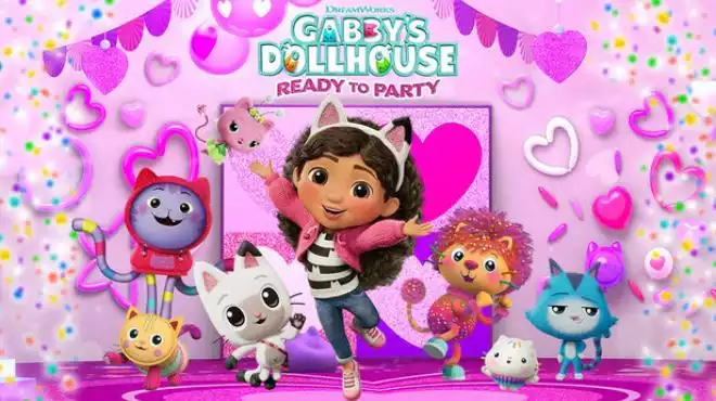 《DreamWorks盖比的娃娃屋:准备开派对 DreamWorks Gabby’s Dollhouse: Ready to Party | 中文》和盖比猫一起嗨翻梦幻世界!