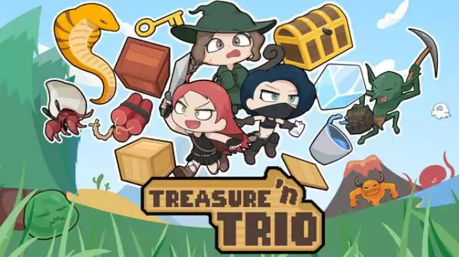 《宝藏三人组 Treasure ‘n Trio》三角色切换+像素解谜+宝藏收集 中文版