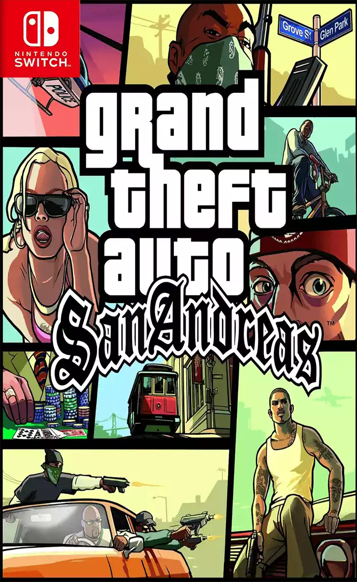 侠盗猎车手：圣安地列斯Grand Theft Auto: San Andreas+更新1.0.8 Switch NSP中文