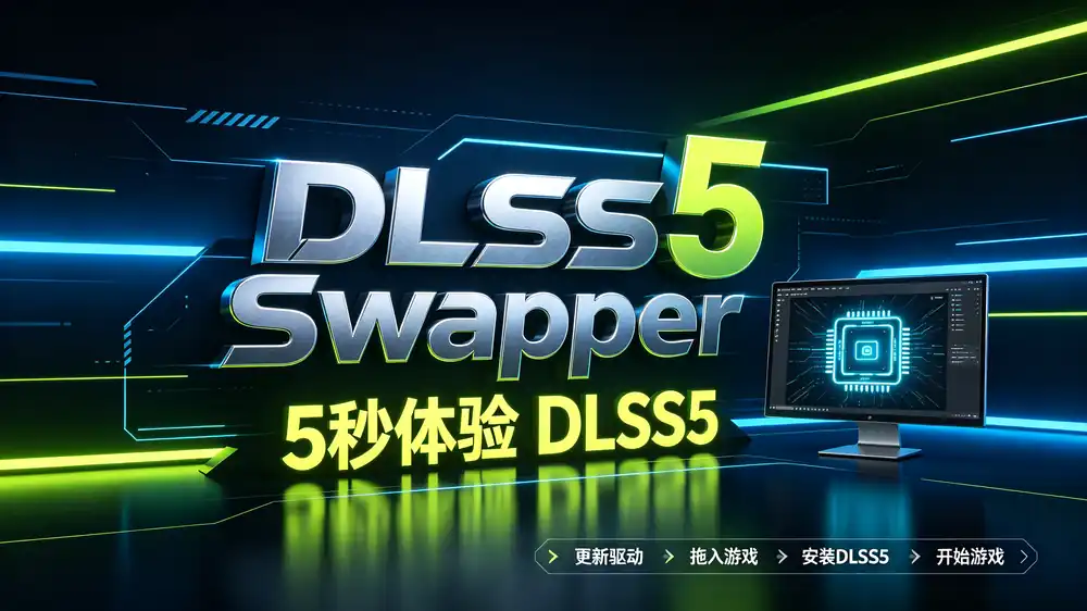 5秒上手！DLSS5 Swapper简易教程，单机游戏尝鲜DLSS5 | 支持2.3.4.5系