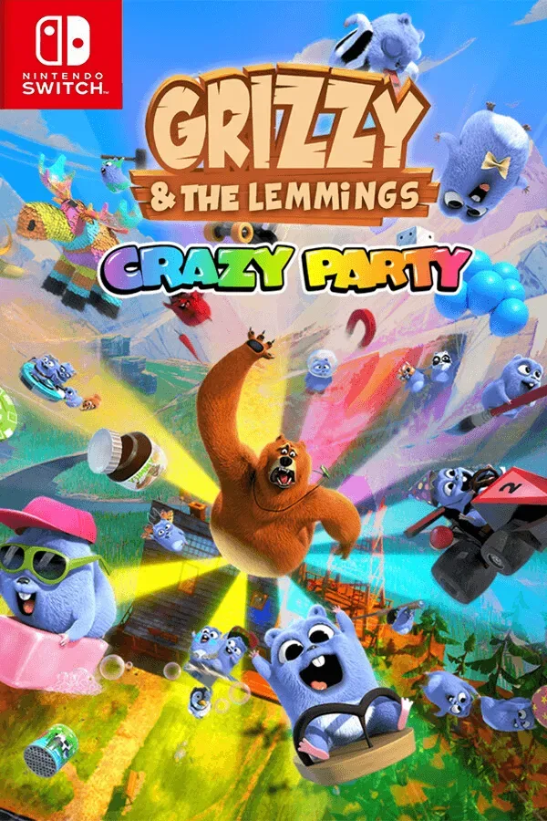 大灰熊与小旅鼠:疯狂派对 Grizzy and the Lemmings – Crazy Party+更新1.0.4 Switch NSP中文
