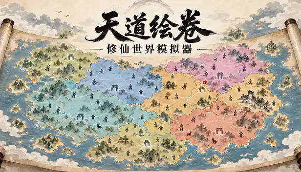 天道绘卷 修仙地图模拟器|官方中文|Build.26240649+全DLC|